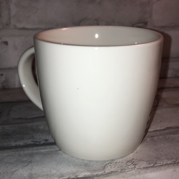 Classic 2017 white ceramic Starbucks coffee mug green siren mermaid logo 14 oz - Picture 2 of 6